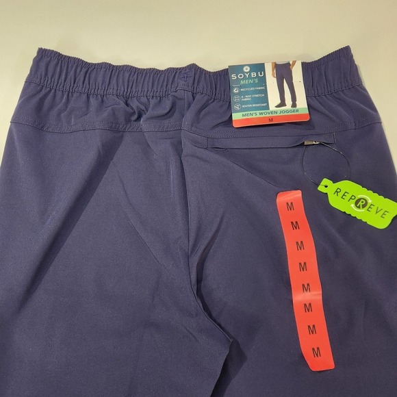 Soybu Men's Woven‎ Jogger Pants, Blue, Size Medium - Picture 6 of 6
